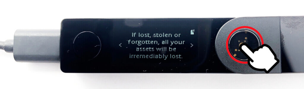 If lost, stolen or forgotten, all your assets will be irremediably lost.