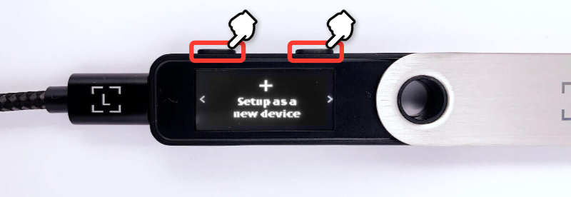 Setup as a new device