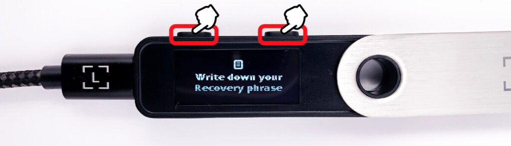 Write down your Recovery phrase