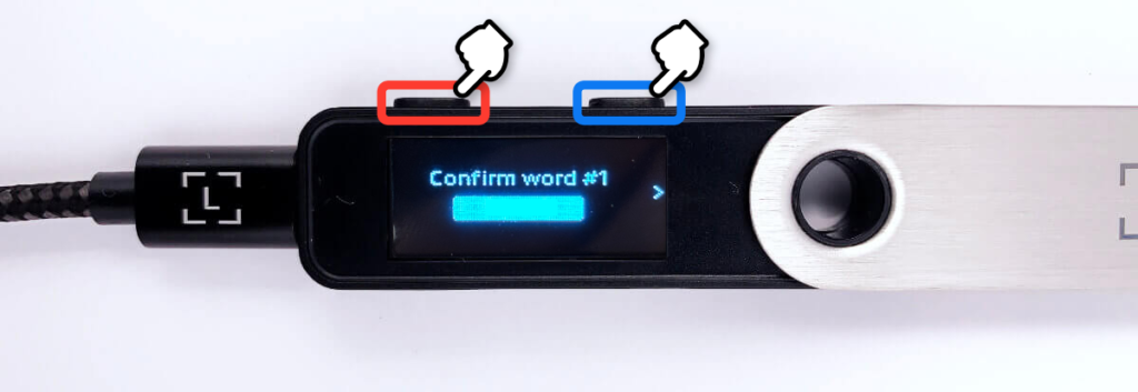 Confirm word #1