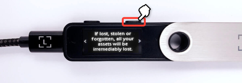 If lost, stolen or forgotten, all your assets will be irremediably lost.
