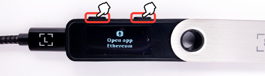 Open app Ethereum