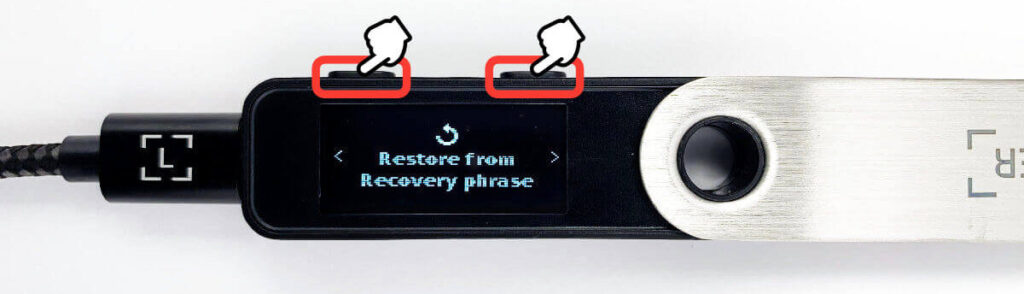 Restore from Recovery phrase