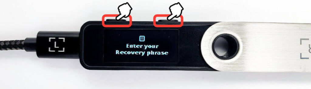 Enter your Recovery phrase